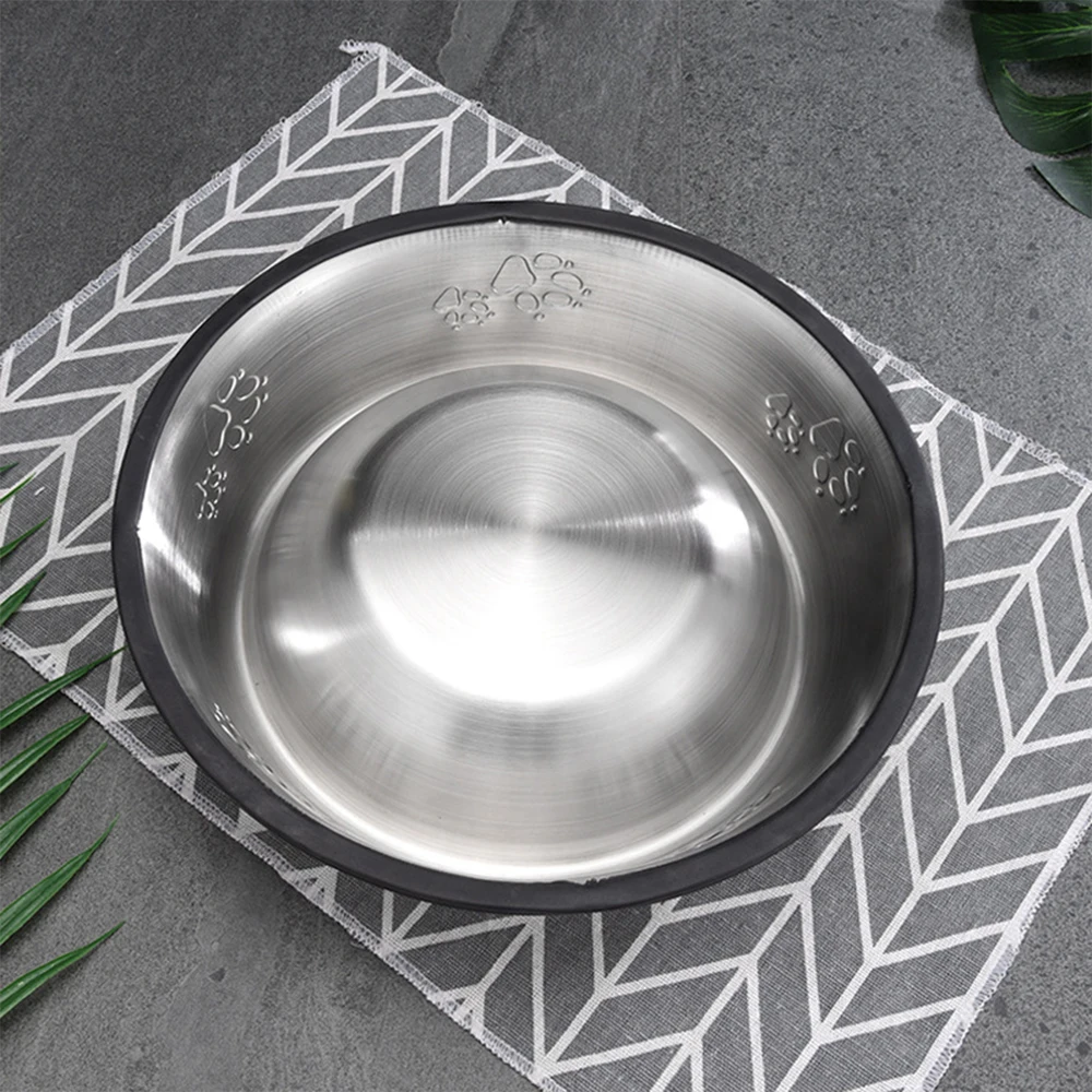 Cuenco grande de acero inoxidable para mascotas, cuenco de viaje para perros y gatos, fácil limpieza, alimentador de agua y comida, accesorios para perros grandes - imagen 2