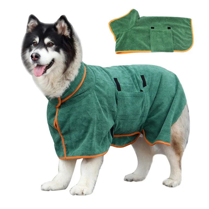 Albornoz superabsorbente para perros – Secado rápido para todas las tallas