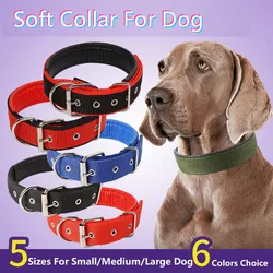 Collar suave de algodón ajustable para perros y gatos