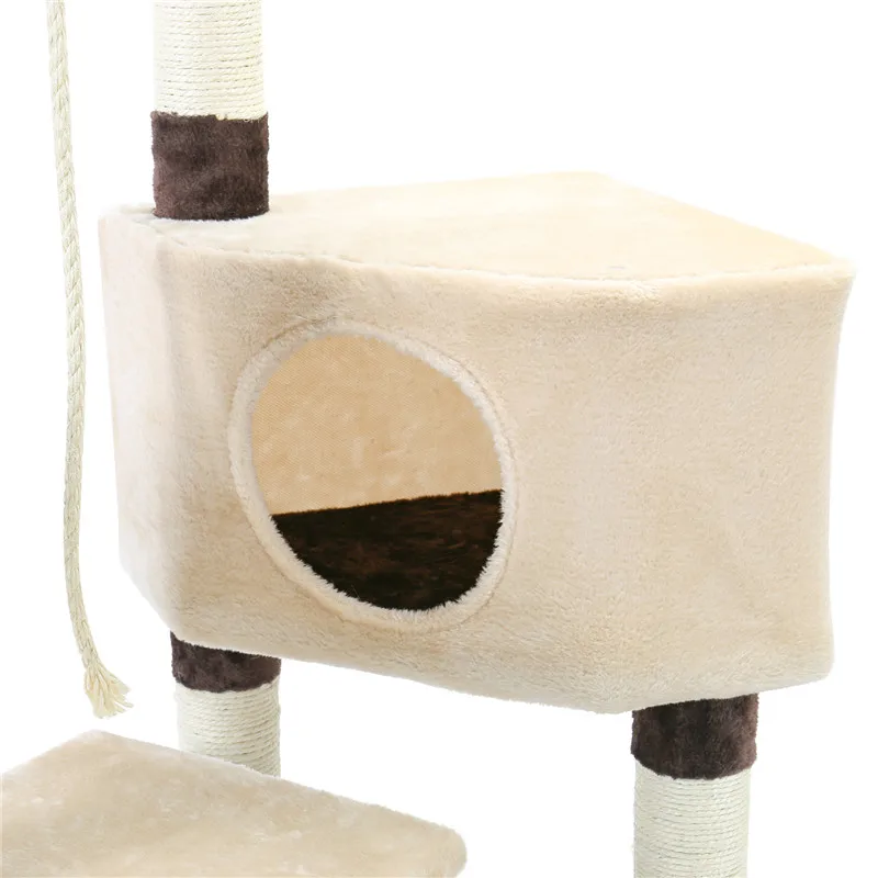 Árbol de marco de escalada para gatos de lujo con postes de rascado cubiertos de Sisal, torre para gatos, muebles, Centro de Actividades para gatitos, casa de juegos para gatitos - imagen 5