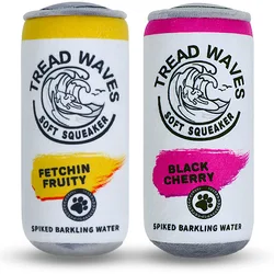 Juguetes sonoros para perros - Latas de cerveza de peluche