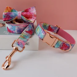 Pack collar y correa arcoíris para perros y gatos – Bulldog francés