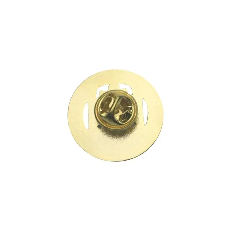 Alfileres de solapa masónicos, broche de esmalte dorado, fe, esperanza, caridad, insignias de regalos con embrague de mariposa, 31,8mm - imagen 2