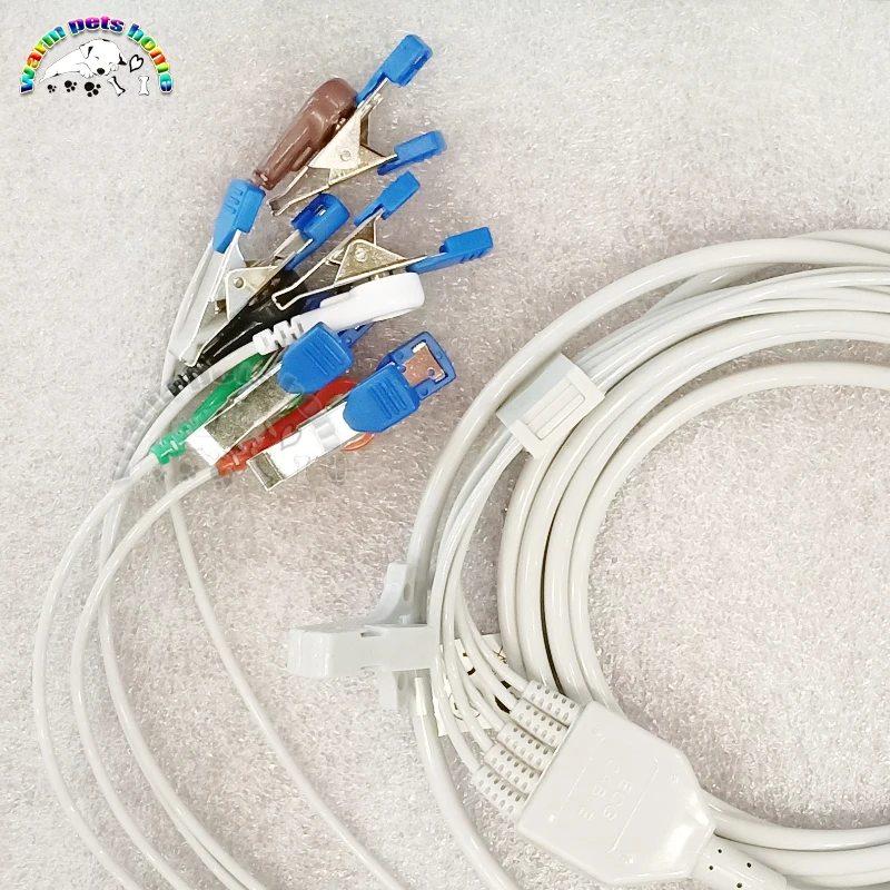 5pcs Reusable Animals Pets Dog Cat Veterinary ECGEKG Alligator Clip Electrodes for Snap Cable Veterinary Equipment9