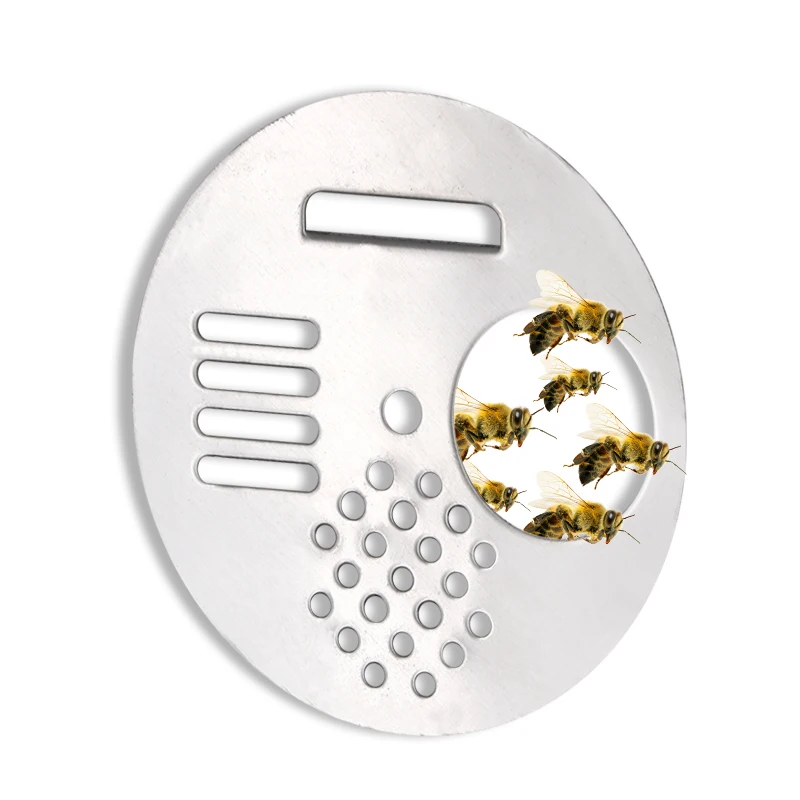 Puerta de colmena de abejas, caja de apicultura, jaula de puerta, agujero de colmena redondo, disco de entrada, nido, equipo de ventilación de puerta, suministro de herramientas de apicultura - imagen 4
