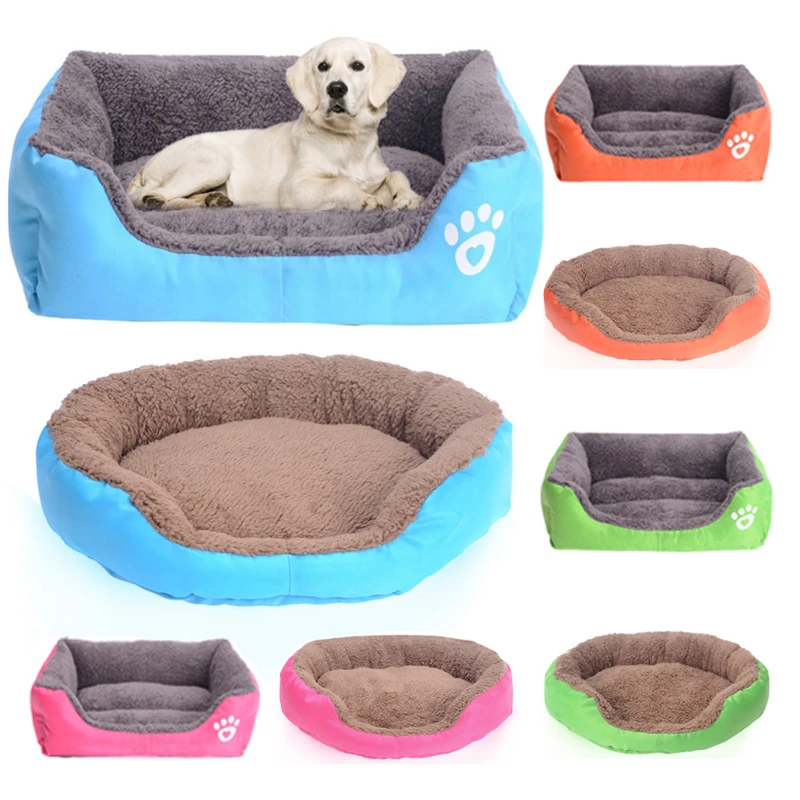Cama S-3XL para perro y gato, casa cálida y acogedora de 13 colores, nido de lana suave, esterilla impermeable para Otoño e Invierno - imagen 2