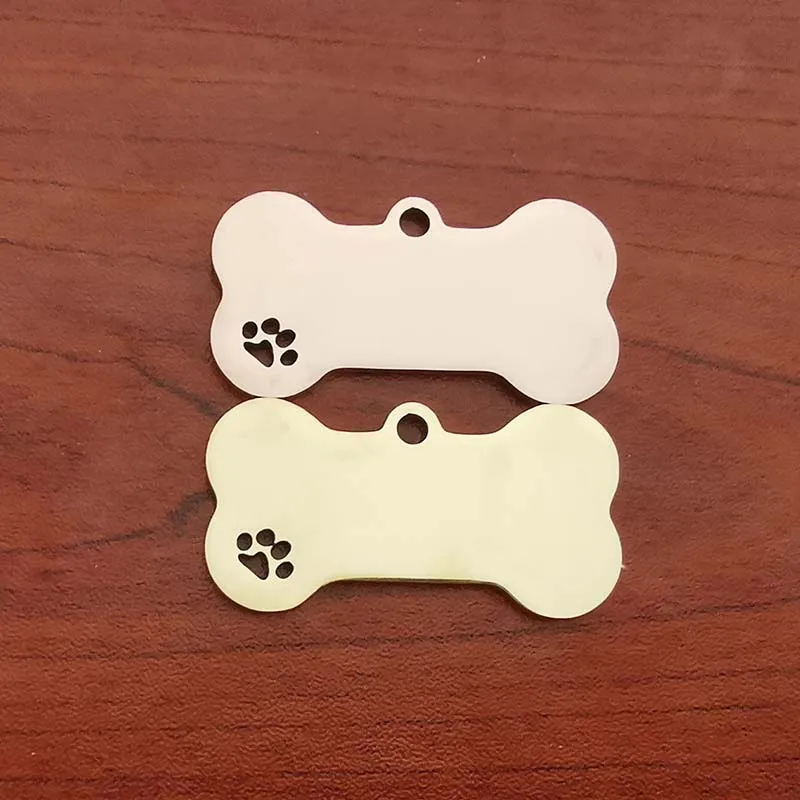 Collar para mascotas, etiqueta de identificación personalizada, nombre grabado para perro, gato, cachorro, llavero, colgante, Collar de hueso, accesorios - imagen 3