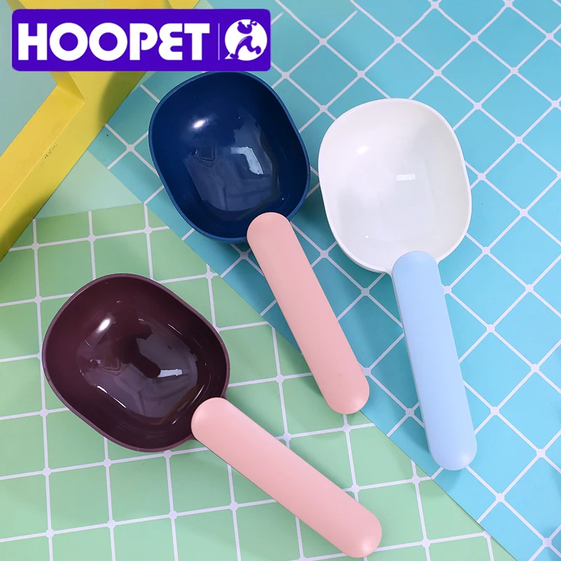 HOOPET-cuchara de comida para mascotas, taza de escala de comida para perros y gatos, cuenco de alimentación para mascotas, pala de alimentación para gatos, taza de cuchara fmedidora portátil, 3 colores
