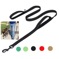 Correa de entrenamiento para perros con doble mango - control seguro