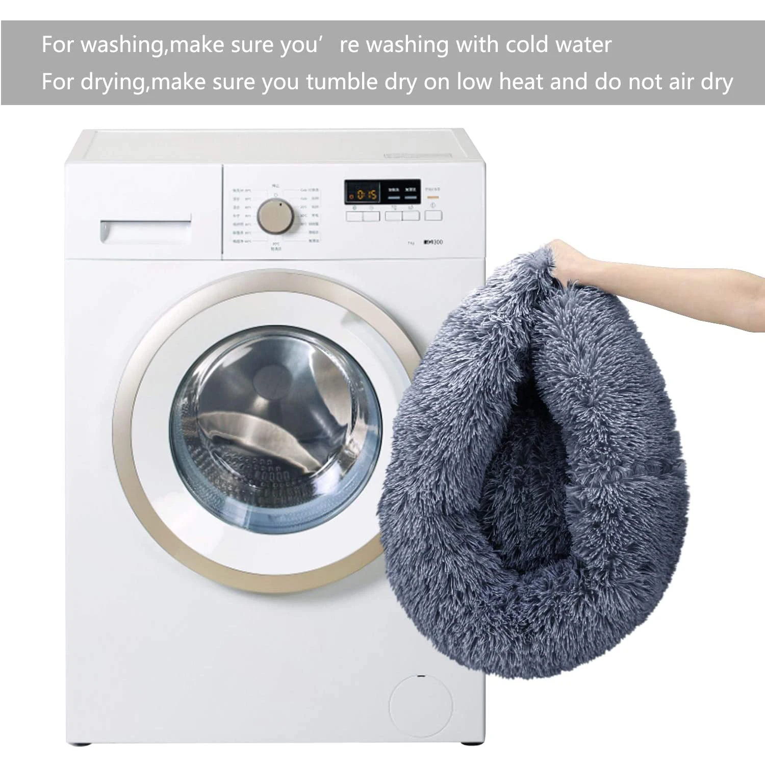 Cama larga de felpa para gatos, esterilla de invierno cálida, cesta de felpa suave y larga, cojín portátil para mascotas - imagen 4