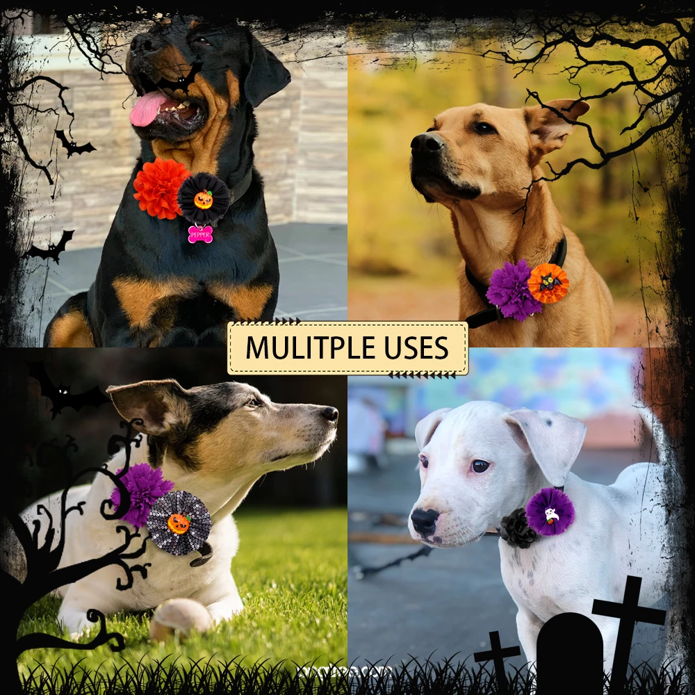 Accesorio para collar de mascota - pajarita temática de Halloween