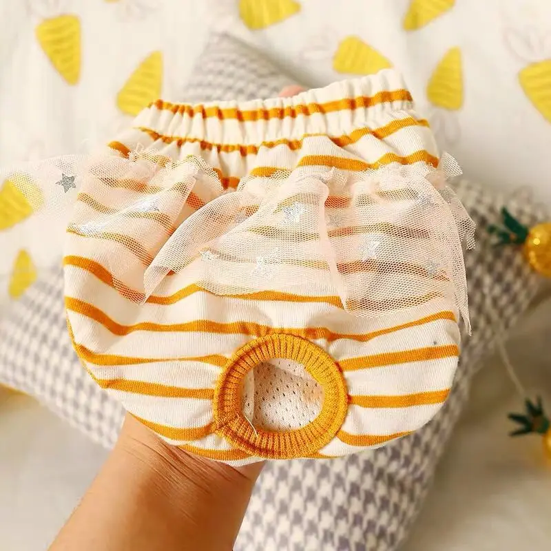 Ropa interior lavable para perro, pantalones cortos de algodón para mascota, bragas fisiológicas para cachorro - imagen 5