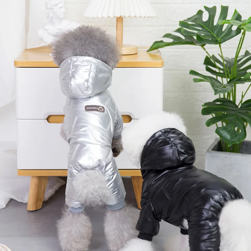 Mono impermeable para perros pequeños, ropa cálida para cachorros, chaqueta para Chihuahua de Bulldog Francés, monos para caniche Shih Tzu, accesorios para perro - imagen 3
