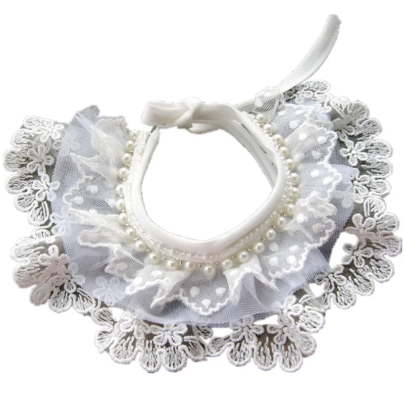 Collar de encaje con babero para mascotas - imagen 4