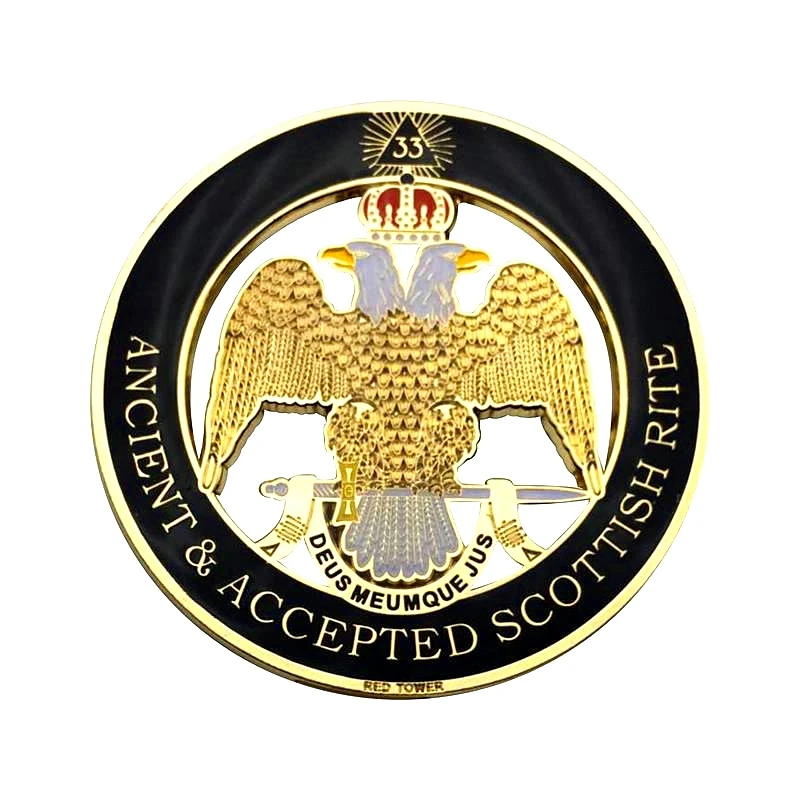 3 "Masonc emblemas de coche Blue Lodge Rite escocés PHA Auto camión Multi motocicleta calcomanía insignia pegatina - imagen 4