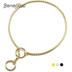 Collar metal inoxidable para perros pequeños, medianos y grandes