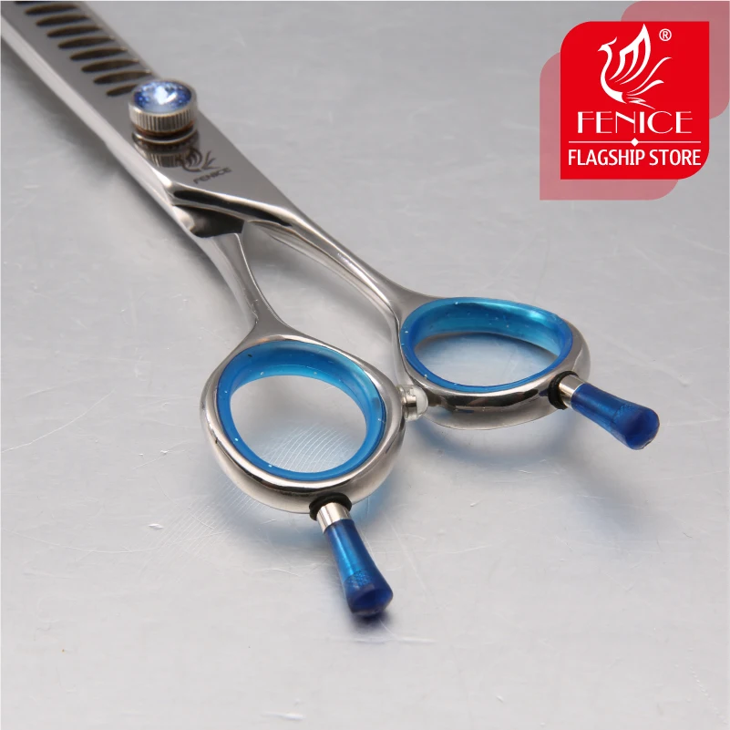 Fenice-tijeras profesionales para el cuidado de mascotas, tijeras de adelgazamiento para perros de 6,5 6,75 y 7,25 pulgadas, tasa de adelgazamiento del 75% - imagen 4