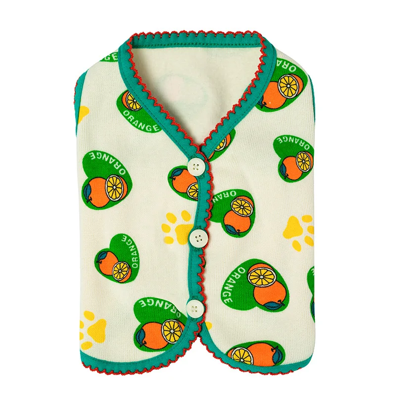 Chaleco bonito de fresa para mascotas, ropa de flores de nieve a prueba de nudos para perros, gatos y perros, chaqueta cálida de diseño, novedad - imagen 5