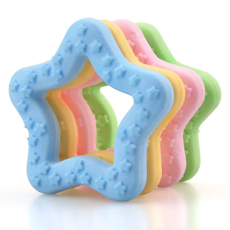 Juguete para morder para perros, mordedor de goma perfumado con leche TPR, Estrella espumosa, limpieza de dientes molares, suministros para mascotas - imagen 2