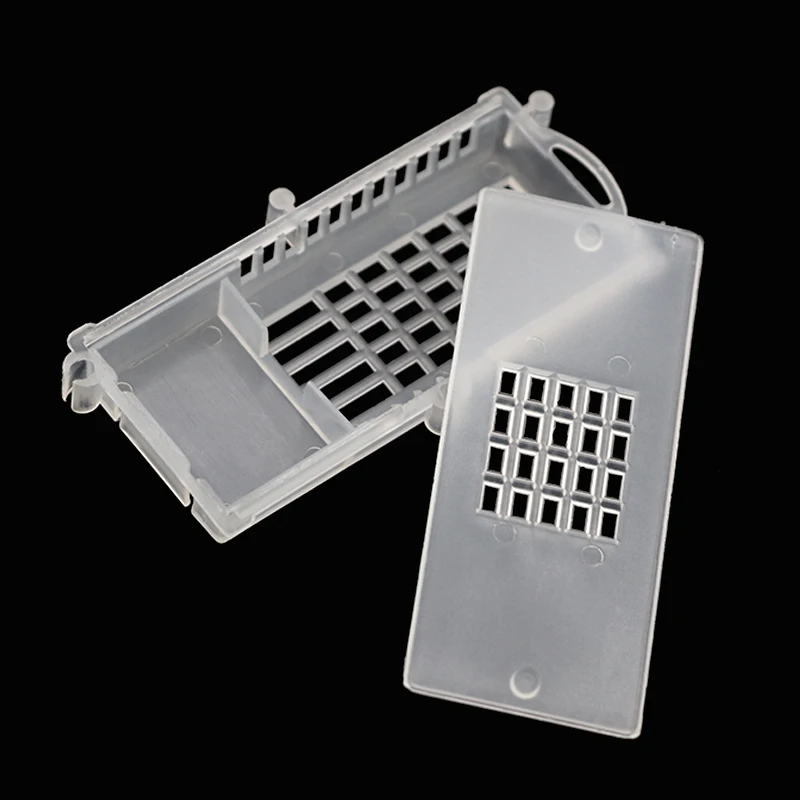 Jaula de plástico para transporte de apicultura, herramientas de apicultura, color amarillo, blanco, 5 piezas - imagen 5