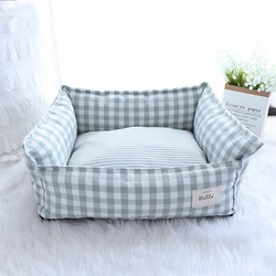 Cama nido lavable suave para perros y gatos – Tela transpirable