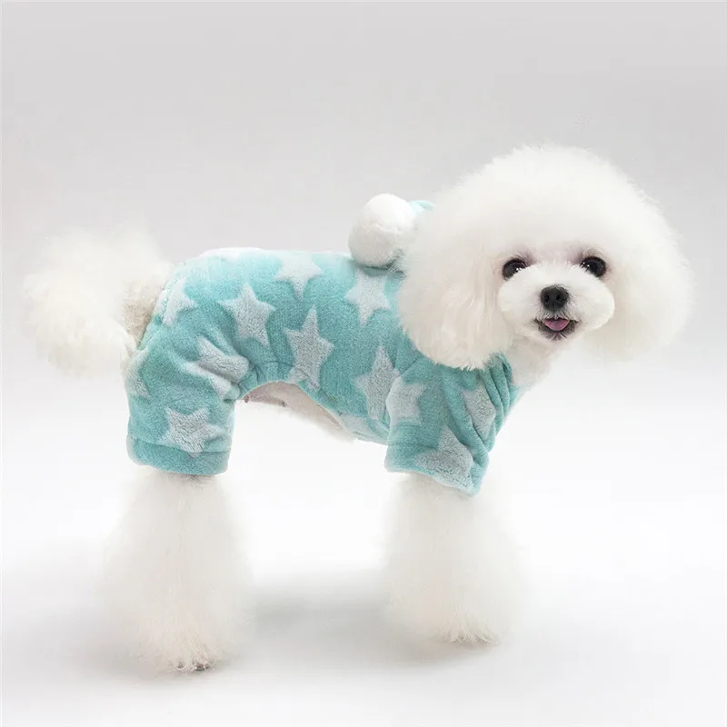 Mono cálido de invierno para perros pequeños, ropa para mascotas, Dachshund, Shih Tzu, Poodle, pijamas para gatos, ropa para cachorros - imagen 3