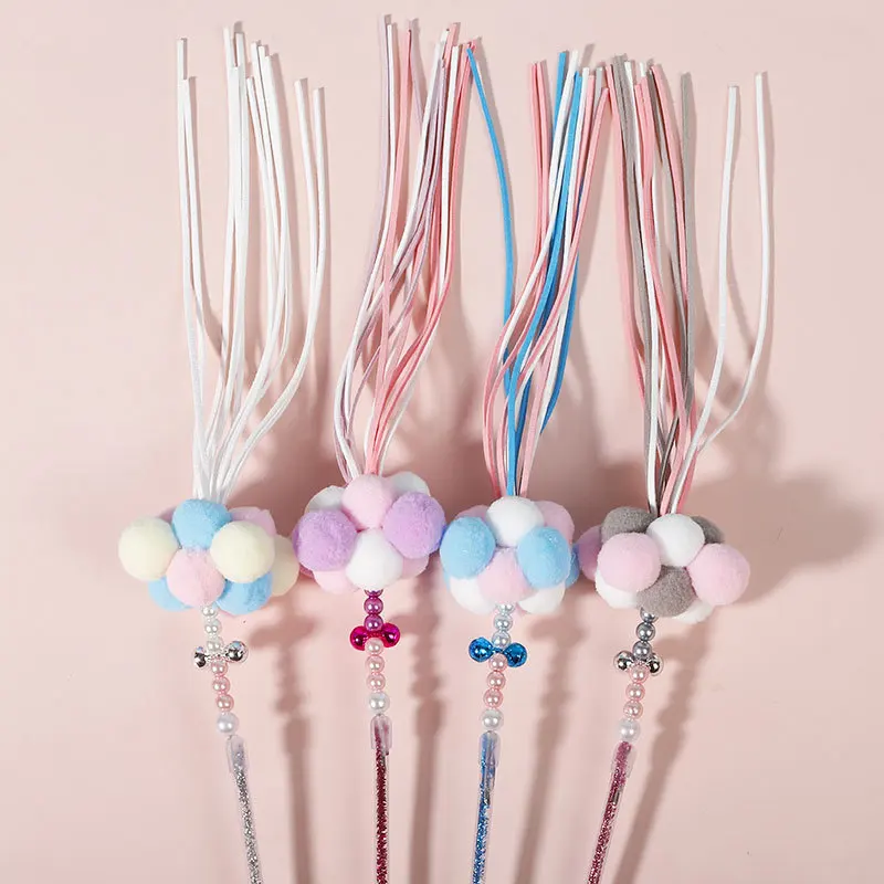 Divertido palo para gato, juguetes para mascotas interactivas, suministros para gatos, juegos de pesca, artículos para mascotas, Mini cosas pequeñas, relleno íntimo - imagen 4
