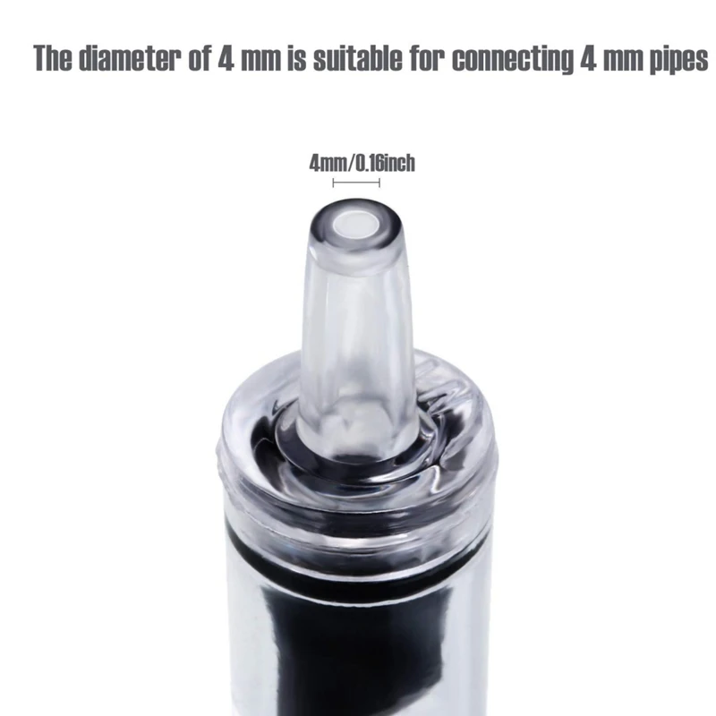 Bomba de aire para tanque de peces, válvula de retención transparente unidireccional, no retorno, Co2, aumento de oxígeno, accesorios para acuario, 10 unidades por lote - imagen 5