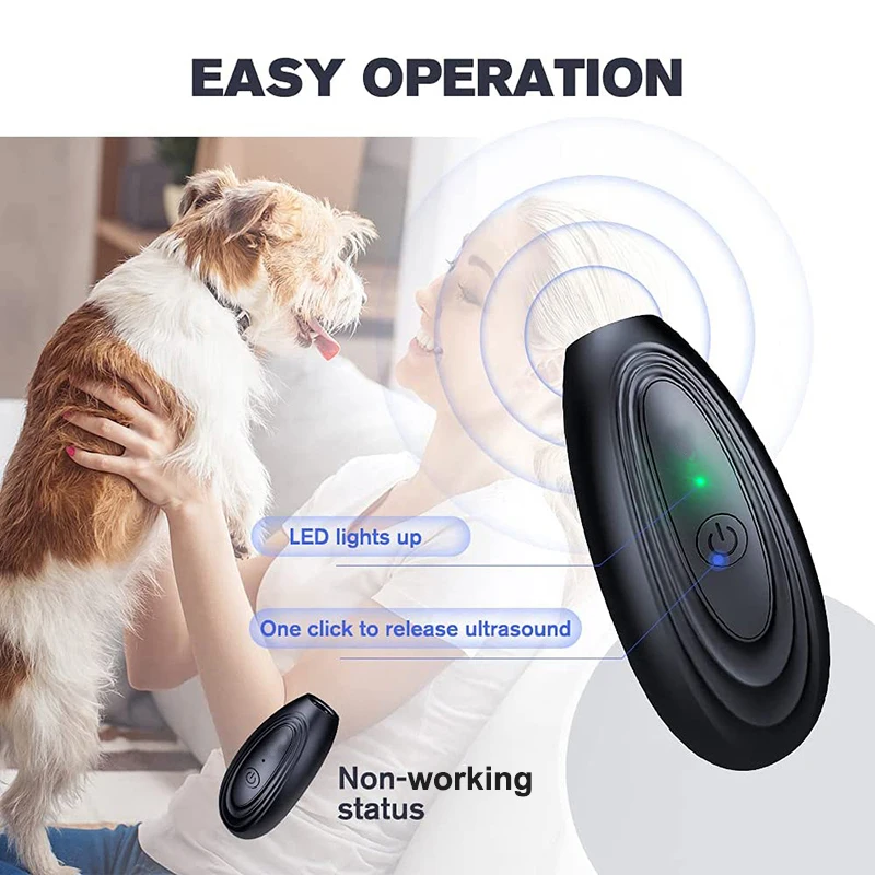 Benepaw-dispositivo de Control de ladridos para perro, dispositivo antiladridos de entrenamiento, disuasorio recargable para mascotas, mal comportamiento de tope de hasta 5m/16,4 pies - imagen 3