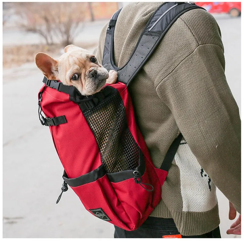 Hiking Pet Dog Carrier Travel Backpack Outdoor Ventilation Breathable Bicycle Motorcycle Outdoor Sport Mesh Bag Drop Shipping - imagen 4