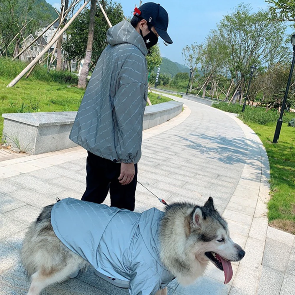 Chaqueta reflectante para perros grandes, ropa para mascotas, abrigo para perros grandes, disfraz para perros, ropa de invierno, Bulldog francés, Pug - imagen 2