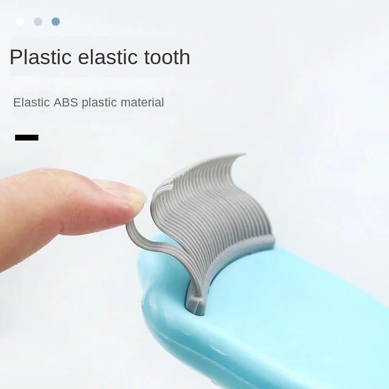 Peine descolorido de plástico para perros pequeños y gatos, cepillos para el pelo, 2 colores - imagen 3