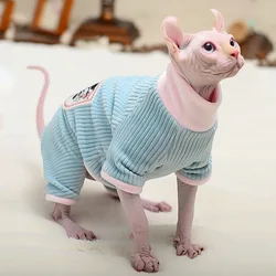 Ropa de invierno para gatos Sphynx – Sudadera con capucha de algodón