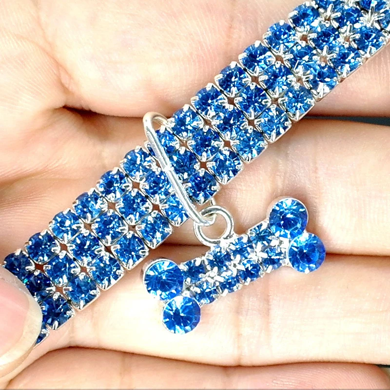 Benepaw-Collar de perro con diamantes de imitación ajustables, colgante de hueso para Chihuahua, gato, Navidad, pequeño, mediano, grande, cachorro - imagen 5