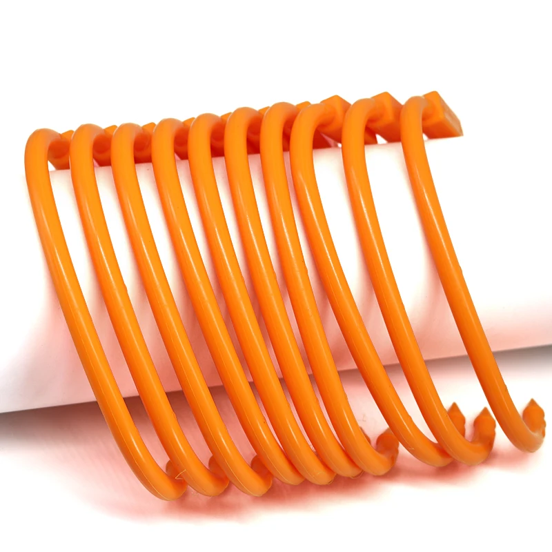 Anillos de Nariz de plástico para ganado, 10 piezas, anillo de tracción para Toro, abrazadera para ganado, caballos, granja, herramientas para ganado, anillo nasal para vacas - imagen 2