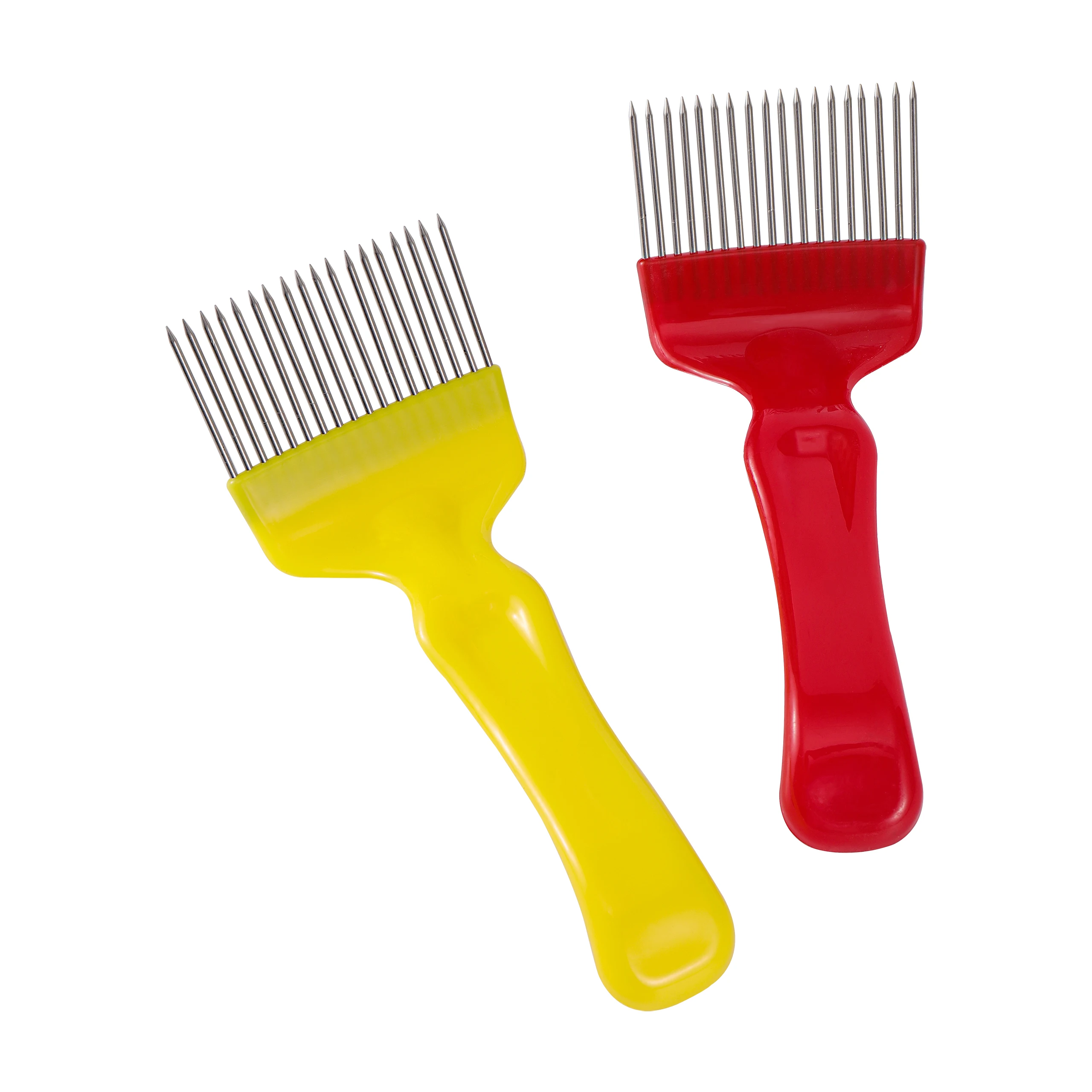 Herramientas de apicultura, tenedores de miel de abeja de 18 pines, agujas rectas, tenedores destacados, mango de acero inoxidable, rastrillo de miel, pala, peine 1P - imagen 5