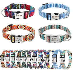Collar identificativo con nombre grabado para perro – Nailon resistente