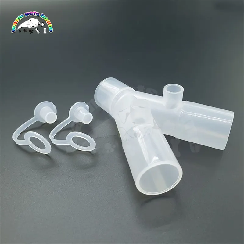 Circuito de respiración de anestesia, Conector de tres vías corrugado, equipo veterinario - imagen 5