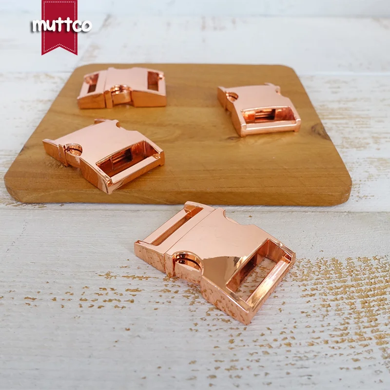 20 unids/lote hebillas de liberación rápida laterales curvadas de Metal para 20mm fabrica mochila diy accesorios para mascotas de aleación de zinc hebilla de metal - imagen 4