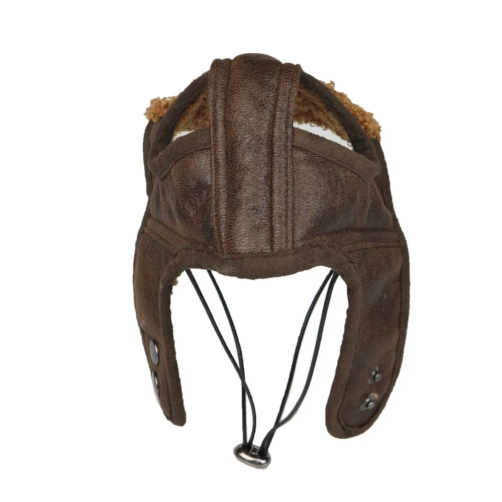 Chapeau de pilote coupe-vent pour petits, moyens et grands chiens, bonnet de neige pour chien, costume de cosplay pour animal de compagnie, style mignon, happator, automne et hiver - imagen 3