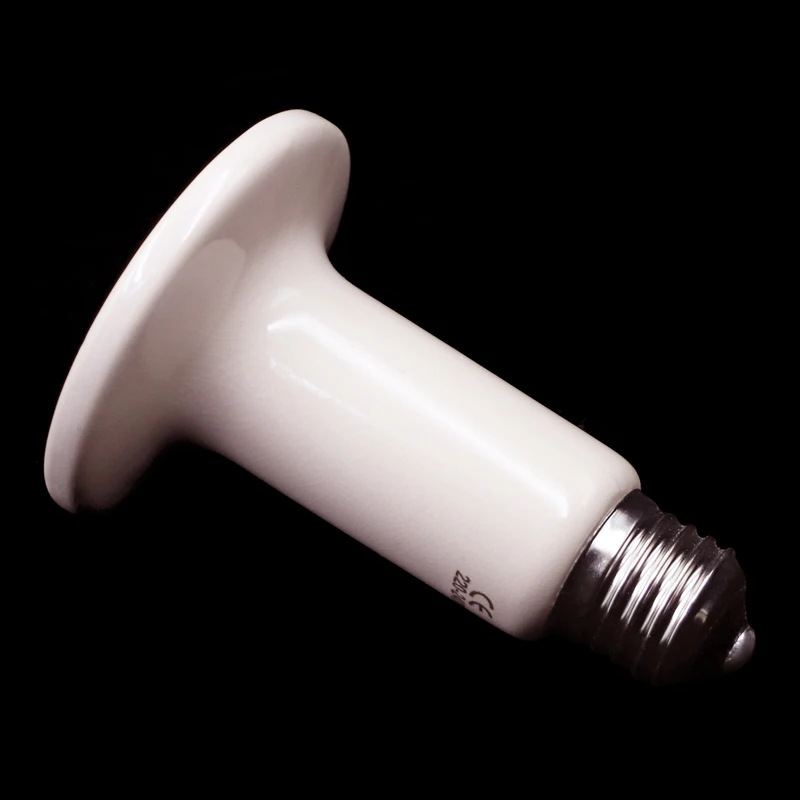Lámpara de calefacción de infrarrojos lejanos para mascotas, bombilla de cerámica de 220V para reptiles y tortugas, emisor de calor, 25W, 50W, 75W, 100W, 150W, 200W - imagen 2