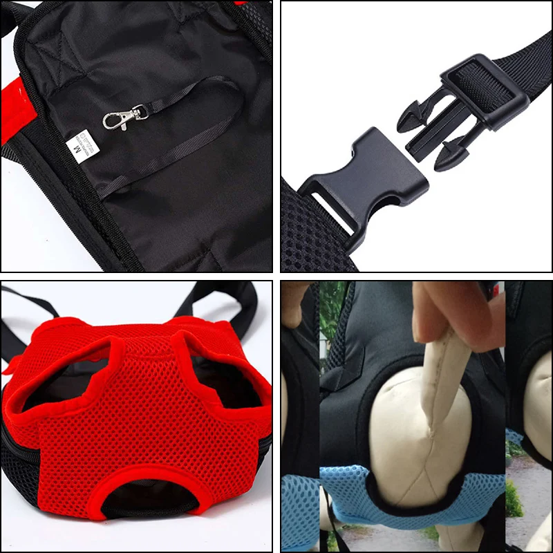 Mochila portátil transpirable para perros, bolsa transportadora para cachorros de viaje al aire libre para perros pequeños, Chihuahua, Yorkshire, gato, mochila para perros - imagen 3