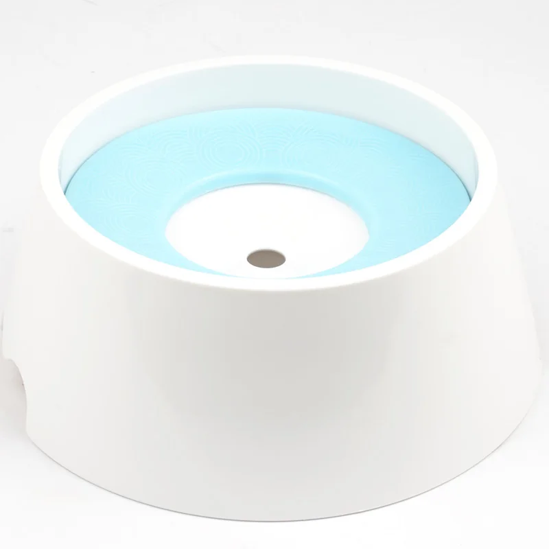 Tazón de agua flotante para perros y gatos, bebedero a prueba de salpicaduras, herramienta antiasfixia para mascotas, 1000ML