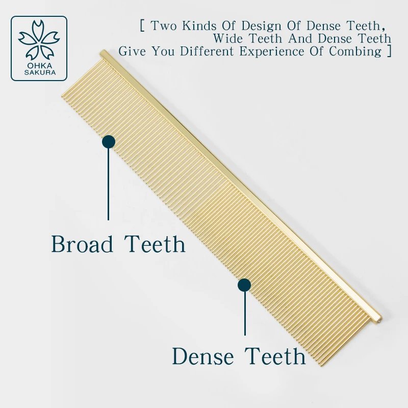 Sakura-peine para el cuidado de mascotas, Piano, caniche, tirar del pelo, nudo abierto, competición, recogida de perros competitiva, estilo de pelo, peine en línea - imagen 5