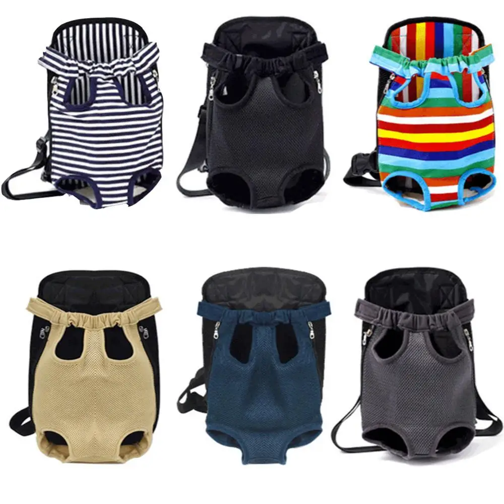 Mochila portátil de malla para transportar perros pequeños, bolso de hombro frontal para cachorros y gatos, con asa de hombro, para viajes al aire libre - imagen 2