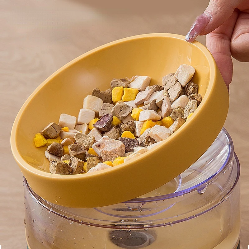 Tazón doble de riego automático para mascotas, alimentador de agua para gatos, protector de cuello, tazón para beber - imagen 3