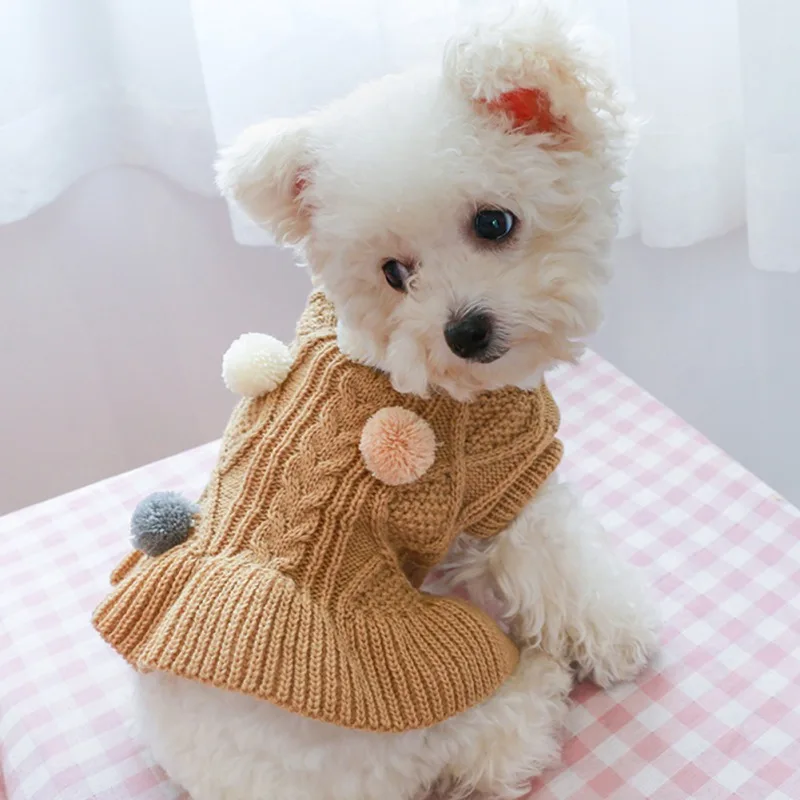 Suéter falda de invierno para perro y gato pequeño - imagen 4