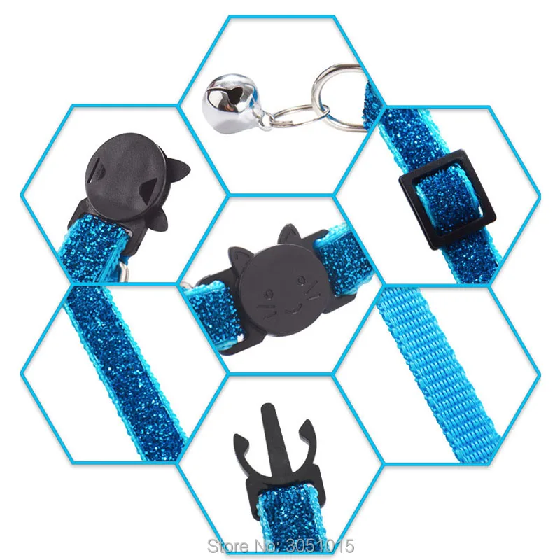 Collar de campana para mascotas, cadena ostentosa de 100 piezas, tamaño ajustable, personalizado, adecuado para gatos y perros pequeños, venta al por mayor - imagen 4