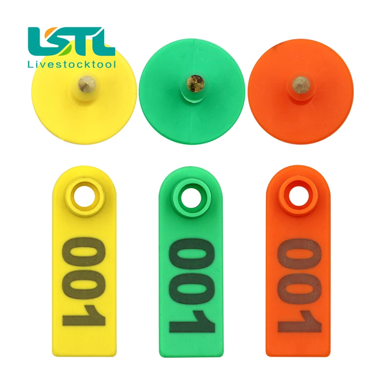 No. 1-500 señales de etiqueta de oreja de oveja con la palabra oreja escritura láser pendientes de cabeza de cobre tarjeta de identificación de animales de granja envío gratis - imagen 2