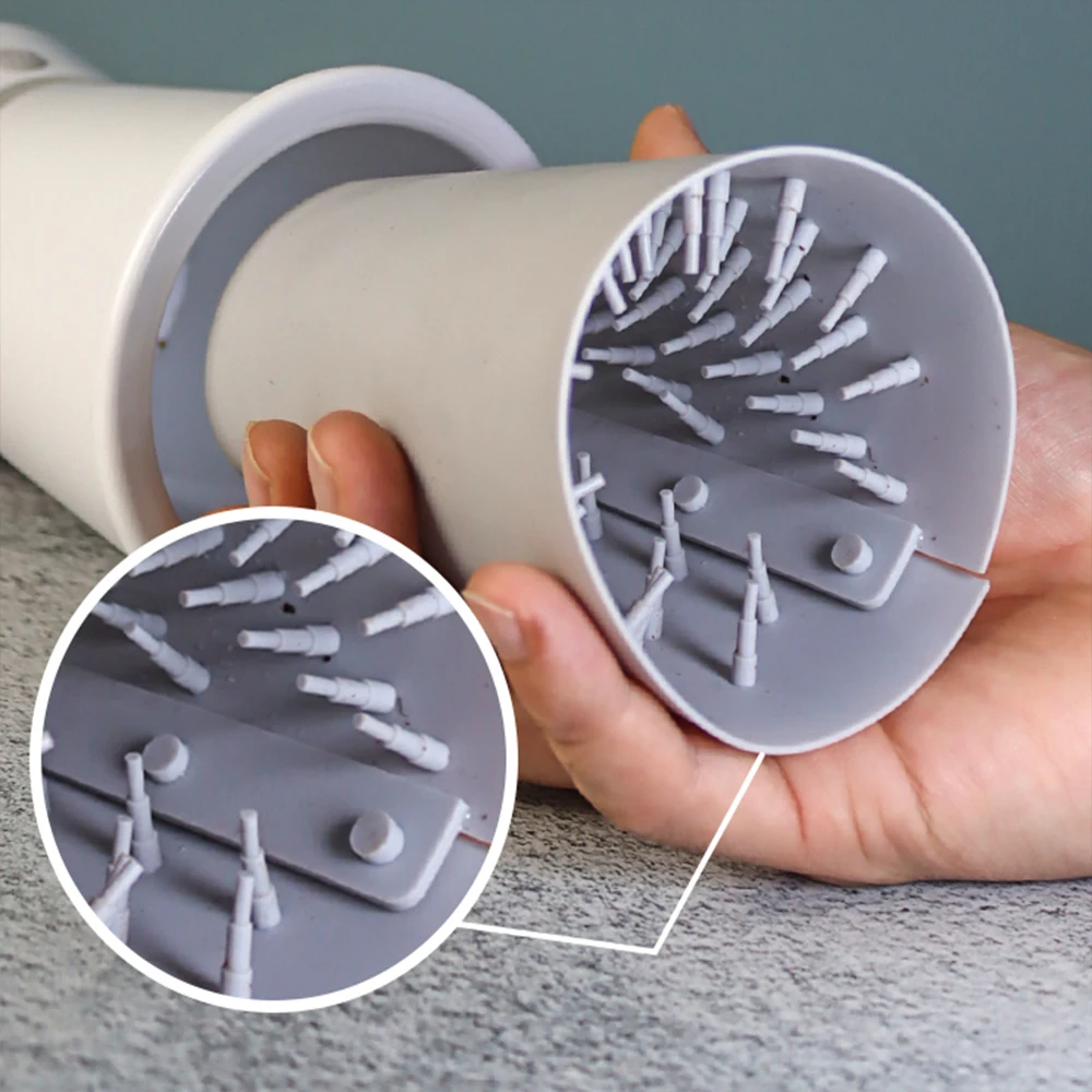 Limpiador automático de patas de mascotas, taza eléctrica para lavado de pies de perros y gatos, cepillo masajeador, herramienta de limpieza portátil recargable por USB para mascotas - imagen 2